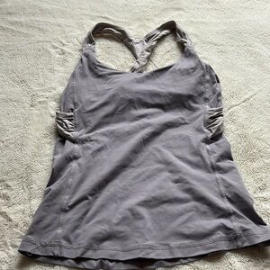 Lululemon Purple Racer Back Tank Top Size 6 No pads